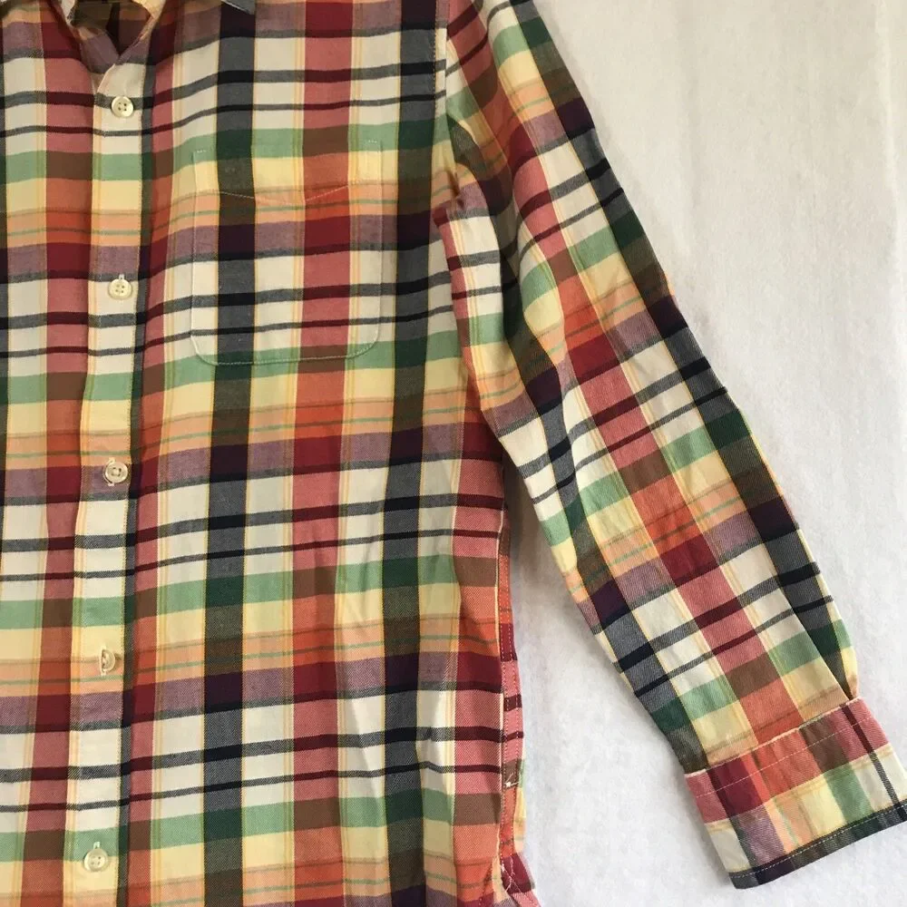 Gap Kids Boy Button Up Shirt XL (12) plaid